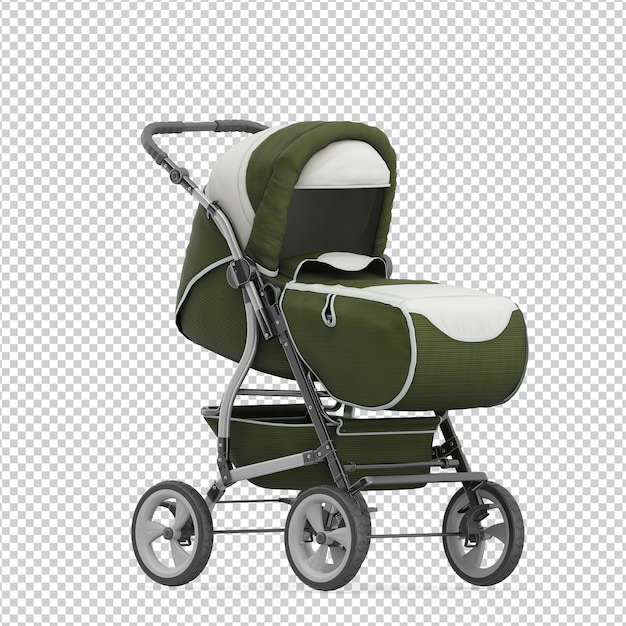  Isometric Baby Stroller