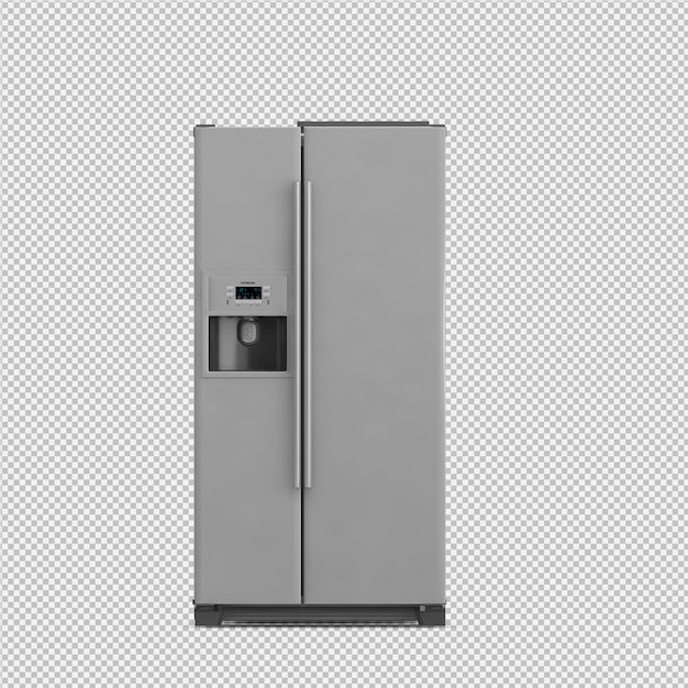 Isometric Fridge 3D rendu isolé