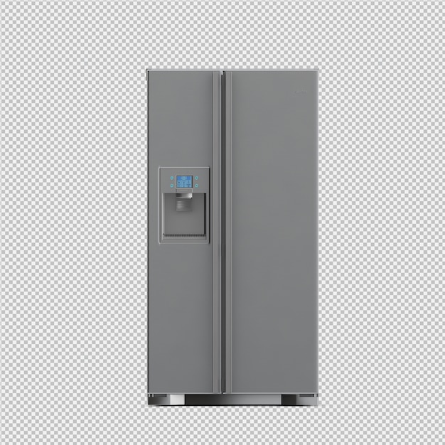 PSD isometric fridge 3d rendu isolé