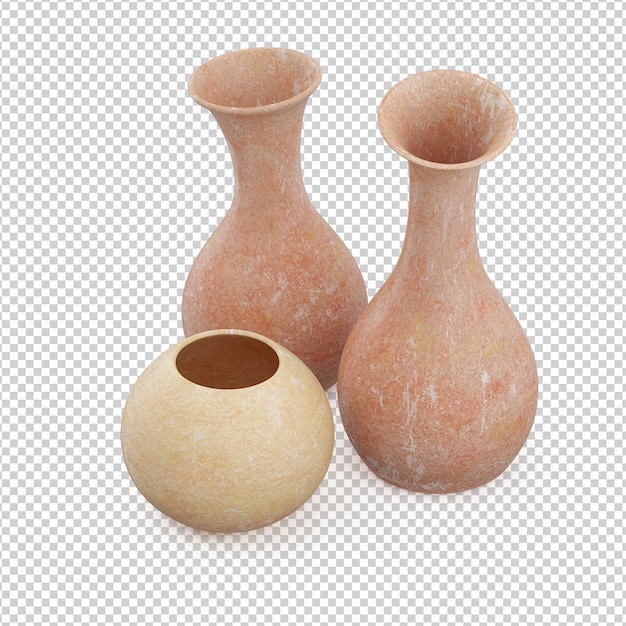  isometric vases