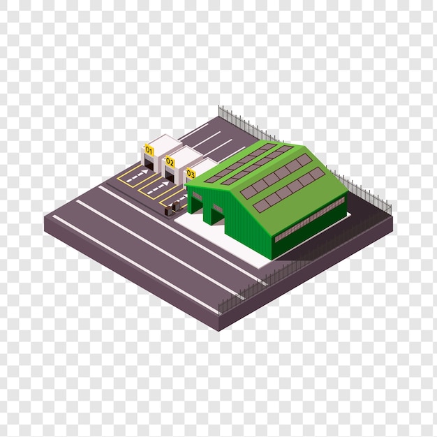 Isometric Warehouse and Logistics Center