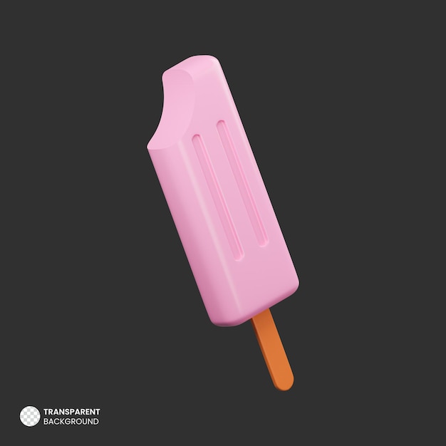 Isometrische 3d-render-eiscreme-symbol