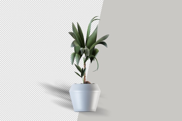 Isometrische 3D-Rendering der Anlage