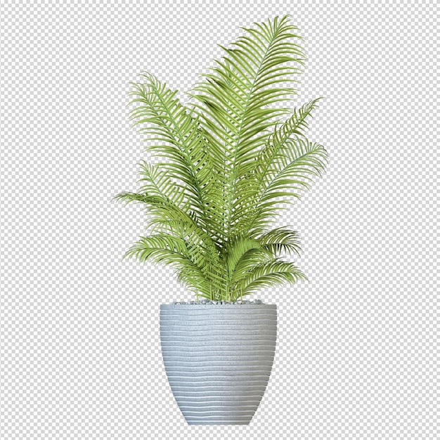 Isometrische 3D-Rendering der Anlage