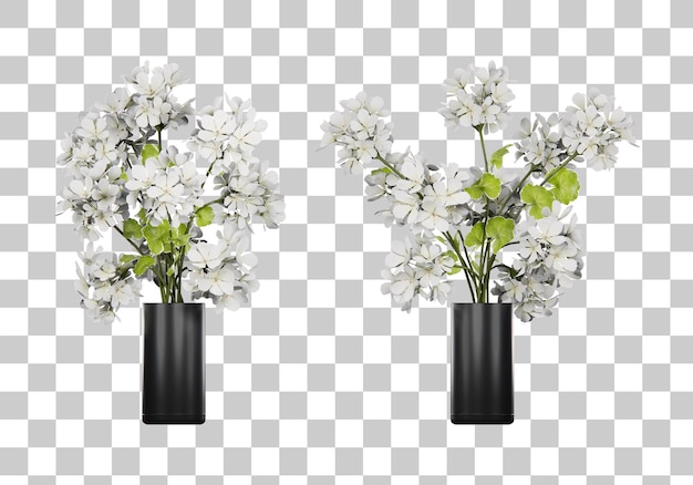 Isometrische Pflanze Topf 3D-Rendering