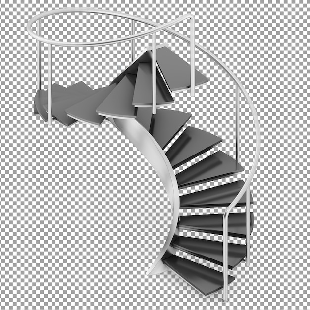 Isometrische Runde Treppe