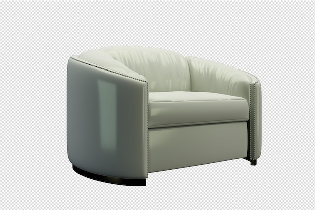 Isometrische Sofa 3D-Rendering