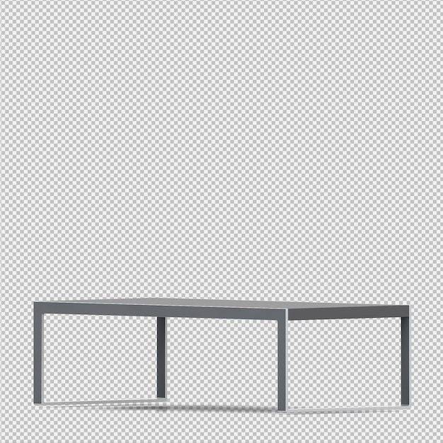 PSD isometrische tabelle 3d übertragen