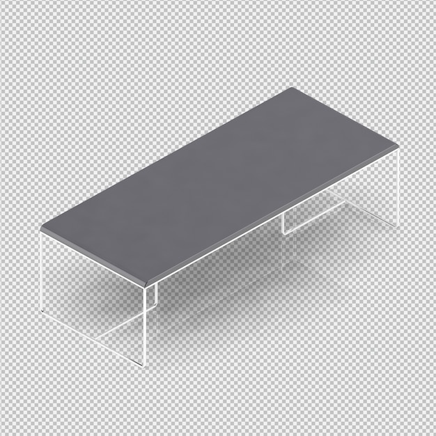 Isometrische Tabelle 3D übertragen