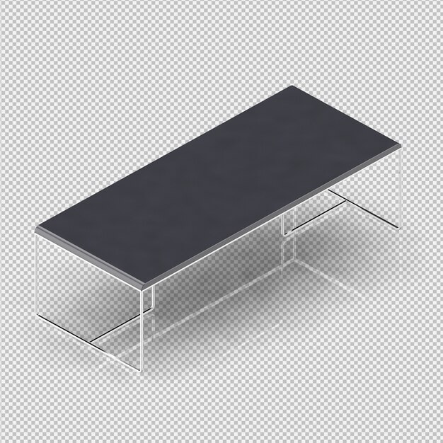 Isometrische Tabelle 3D übertragen