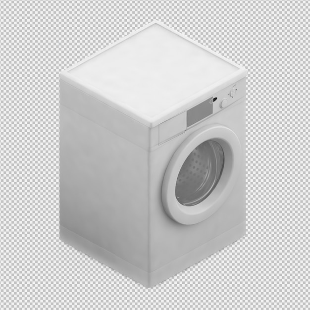 Isometrische Waschmaschine 3D übertragen