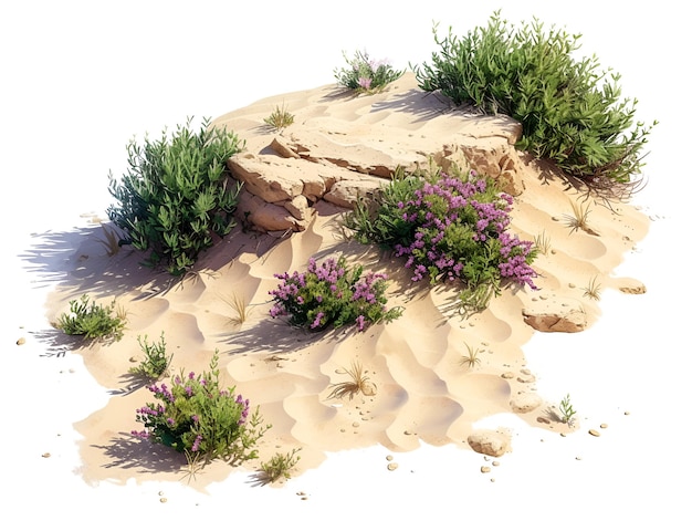 Isometrische Wüstenkunst-Ausschnitt