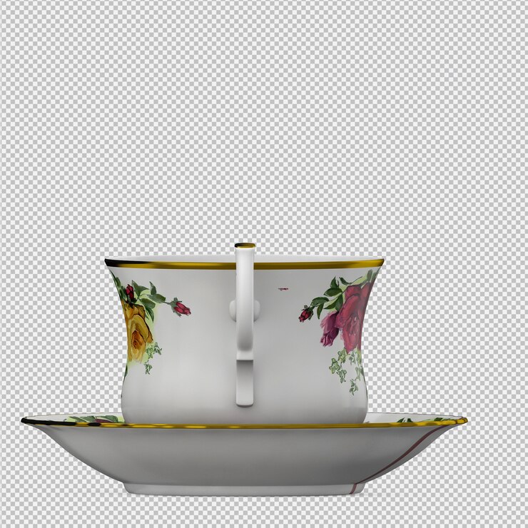 PSD isometrischer becher 3d übertragen