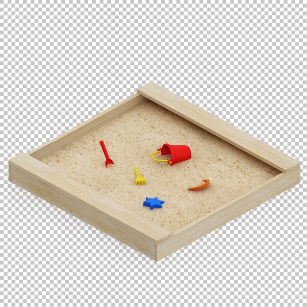 PSD isometrischer kindersand