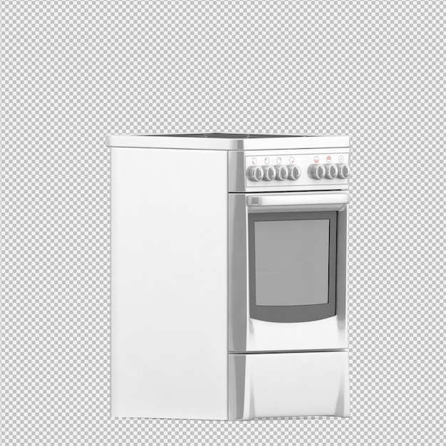 Isometrischer Küchenbereich 3D übertragen