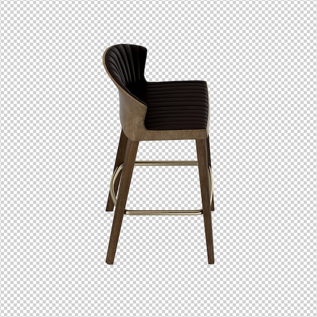 Isometrischer stuhl 3d lokalisierte wiedergabe