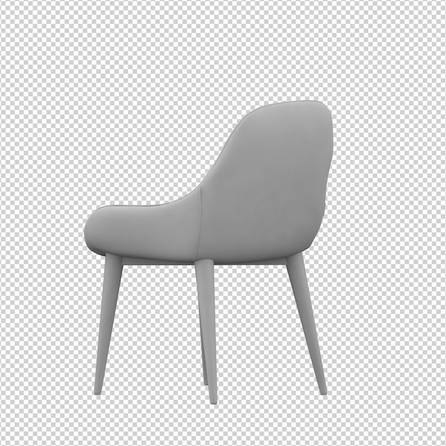 Isometrischer Stuhl 3D lokalisierte Wiedergabe