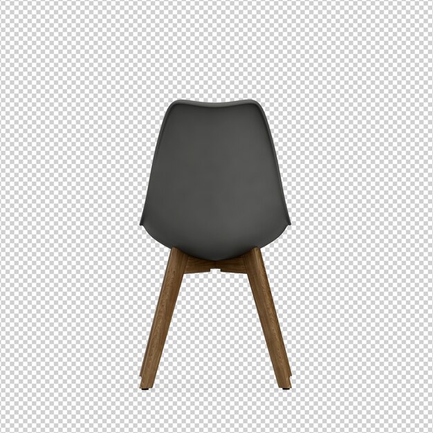 Isometrischer Stuhl 3D lokalisierte Wiedergabe