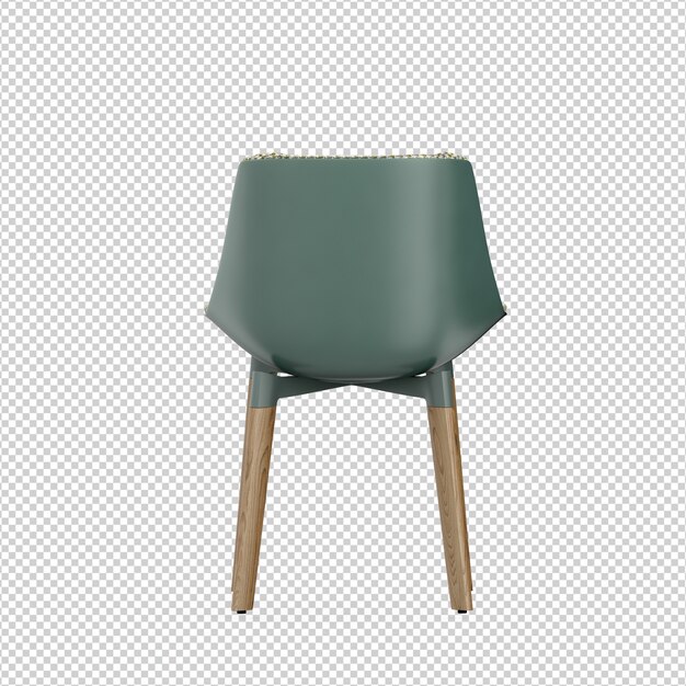 Isometrischer Stuhl 3D lokalisierte Wiedergabe