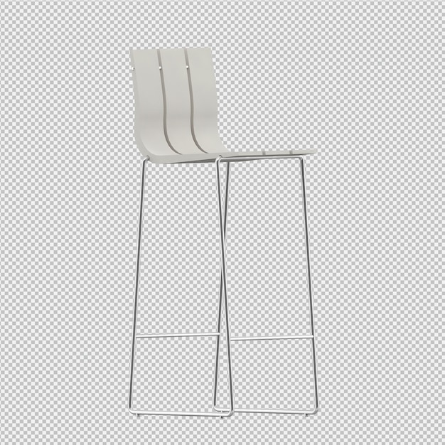 Isometrischer Stuhl 3D übertragen