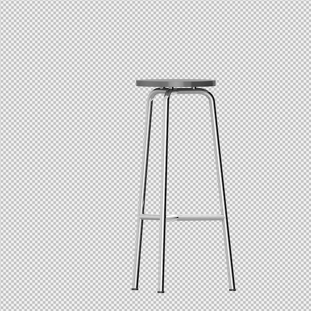 Isometrischer Stuhl 3D übertragen