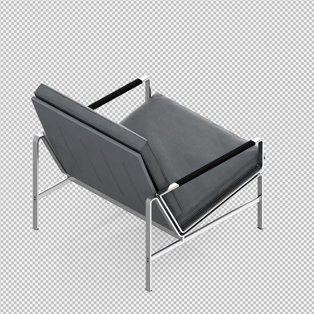 Isometrischer stuhl 3d übertragen