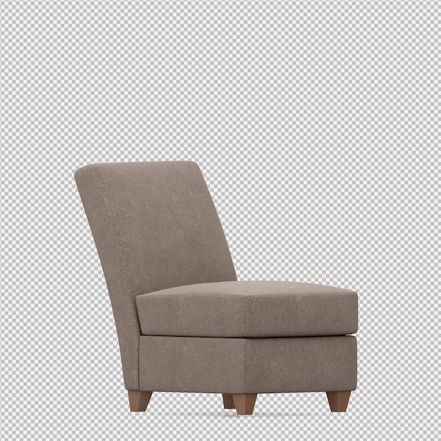 Isometrischer Stuhl 3D übertragen