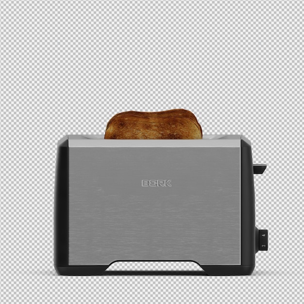 PSD isometrischer toaster 3d übertragen