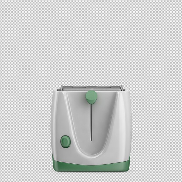 Isometrischer toaster 3d übertragen