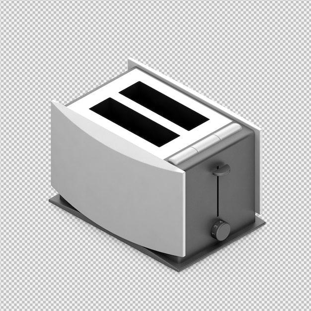 Isometrischer Toaster 3D übertragen