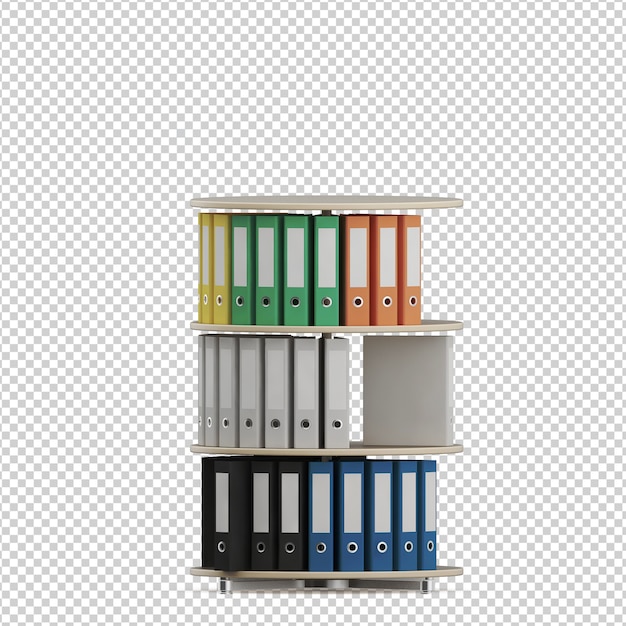 Isometrisches Bürozubehör