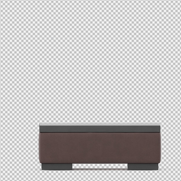 Isometrisches Kabinett 3D übertragen