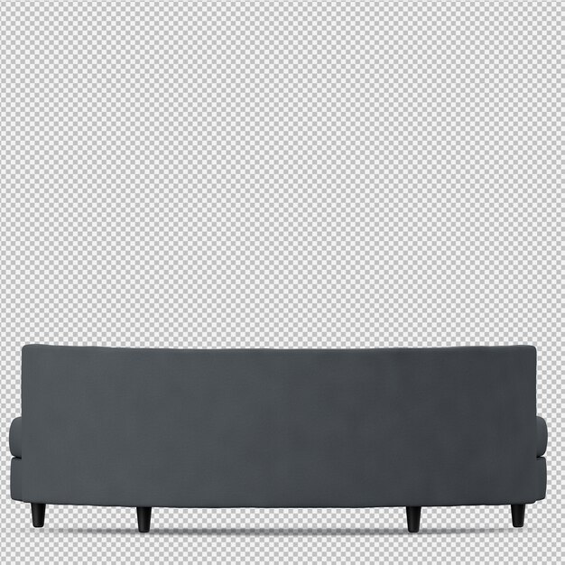 PSD isometrisches sofa 3d übertragen