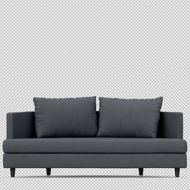 Isometrisches Sofa 3D übertragen