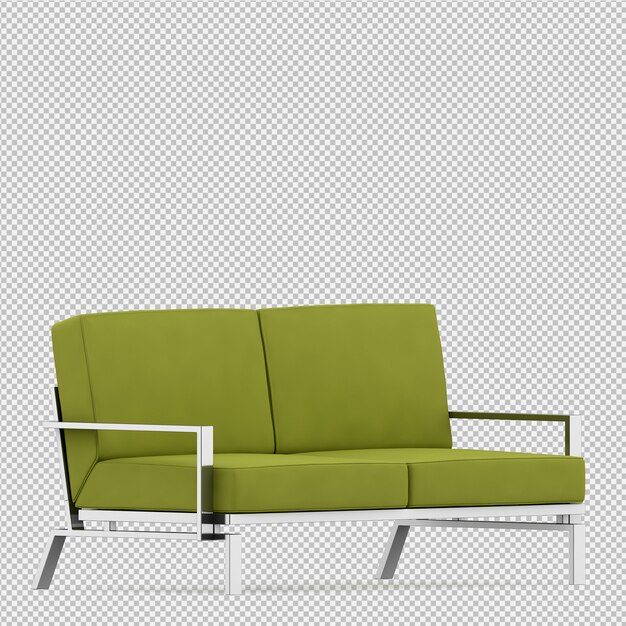 Isometrisches Sofa 3D übertragen