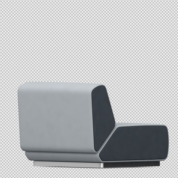 PSD isometrisches sofa 3d übertragen