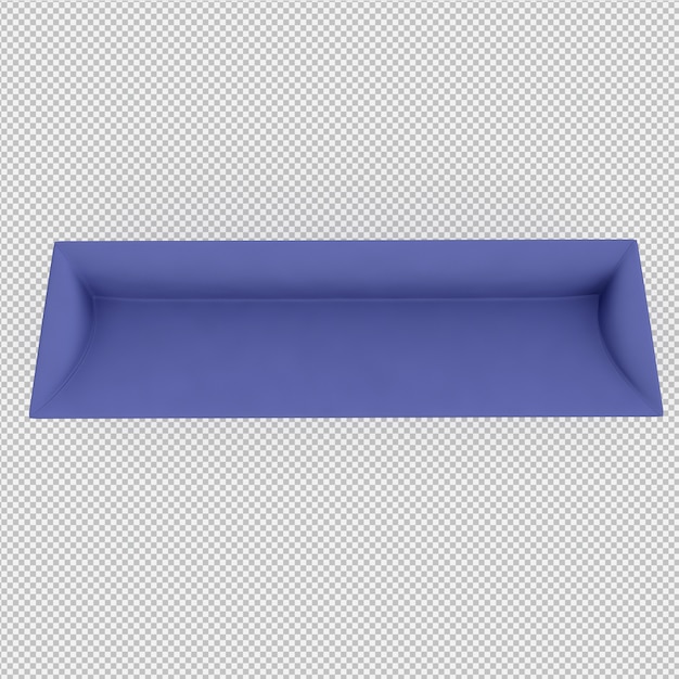Isometrisches Sofa 3D übertragen