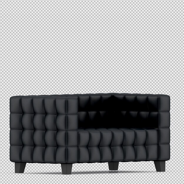 Isometrisches Sofa 3D übertragen