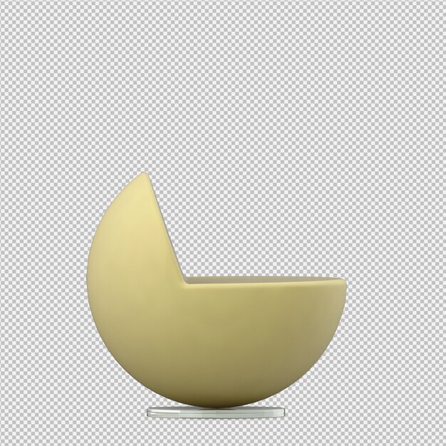 Isometrisches Sofa 3D übertragen