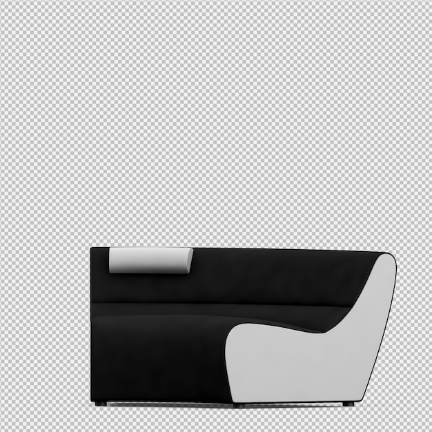 Isometrisches Sofa 3D übertragen