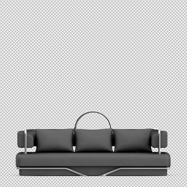 Isometrisches sofa 3d übertragen