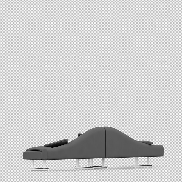 Isometrisches Sofa 3D übertragen
