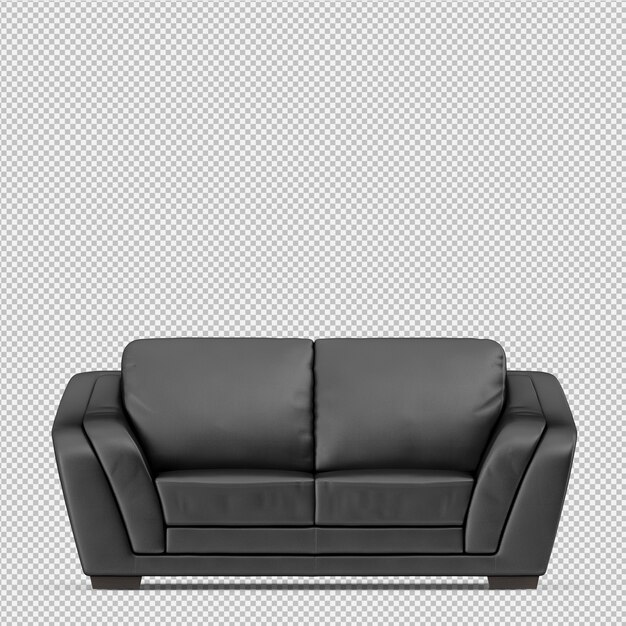 Isometrisches Sofa 3D übertragen