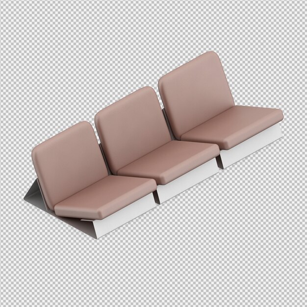 PSD isometrisches sofa 3d übertragen