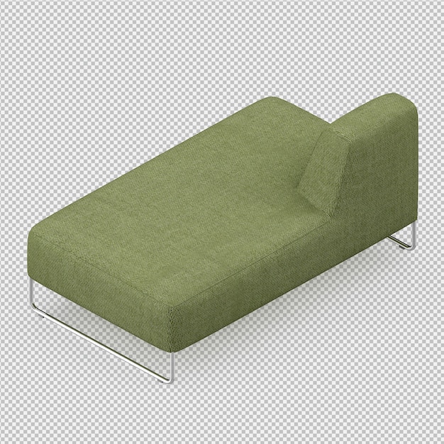Isometrisches Sofa 3D übertragen