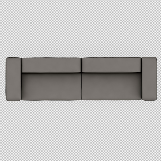 Isometrisches Sofa 3D übertragen