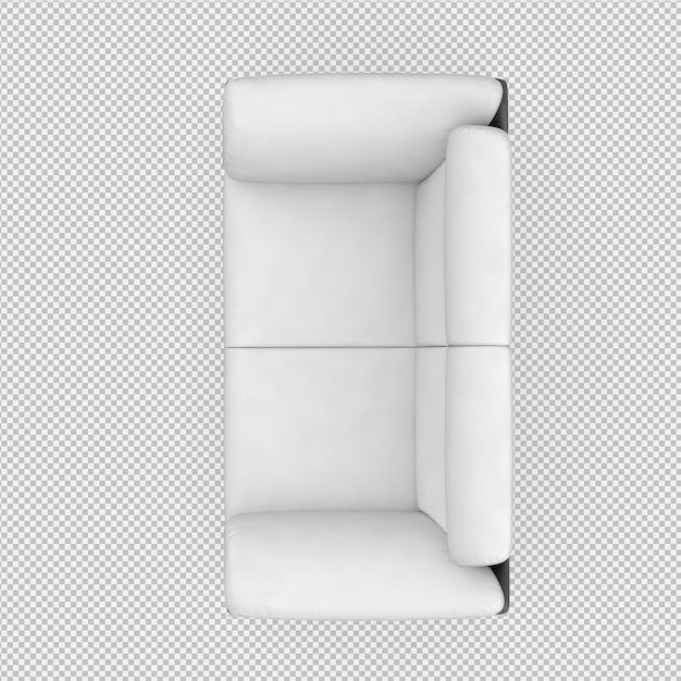 PSD isometrisches sofa 3d übertragen