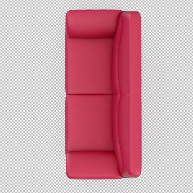 Isometrisches Sofa 3D übertragen