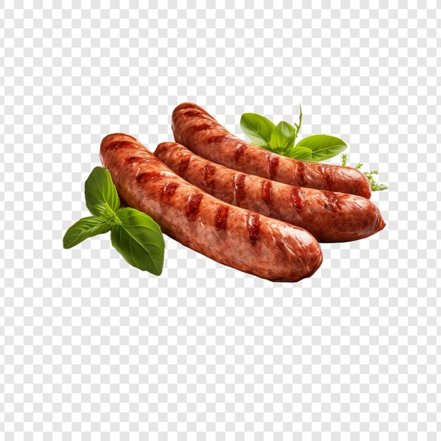 Italienische Wurst isoliert auf transparentem Hintergrund