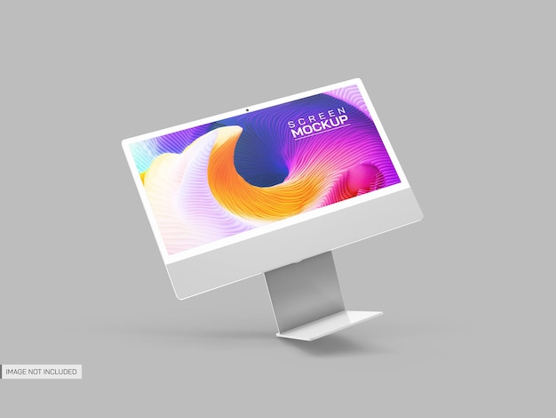 Izolovaný mockup obrazovky počítače
